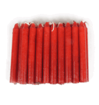 7 vela vermelha 20cm